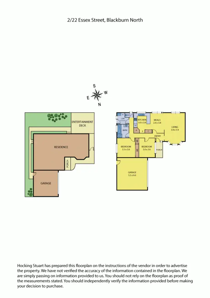 Floorplan of Homely unit listing, 2/22 Essex Street, Blackburn North VIC 3130