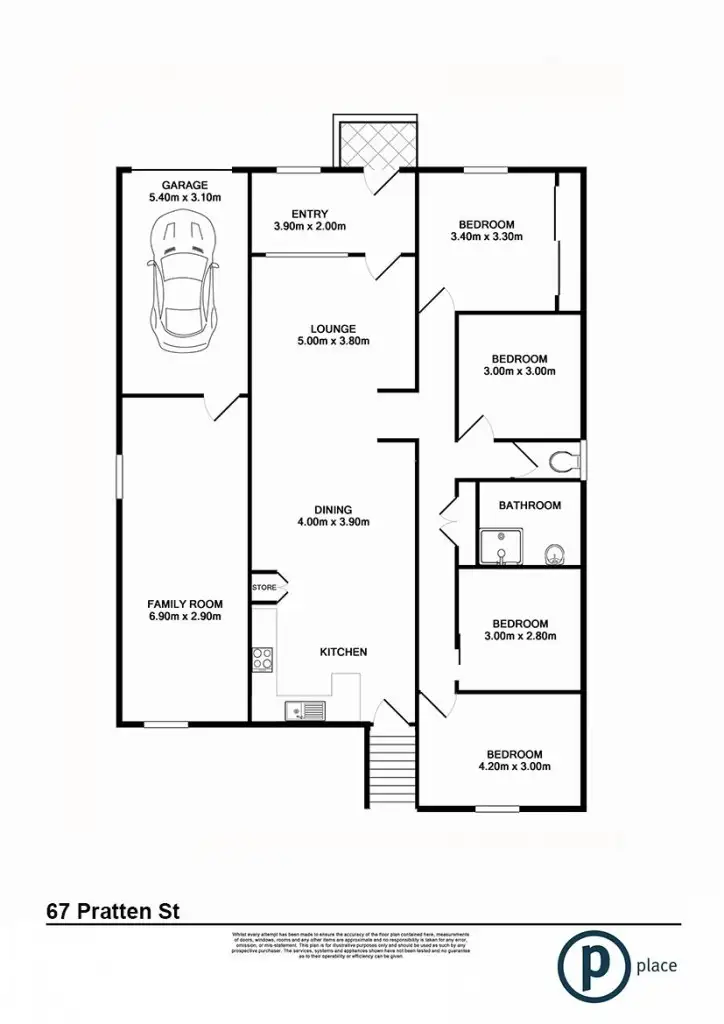 Floorplan of Homely house listing, 67 Pratten Street, Corinda QLD 4075