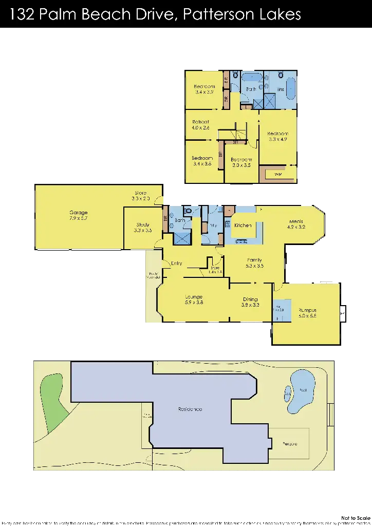 Floorplan of Homely house listing, 132 Palm Beach Drive, Patterson Lakes VIC 3197