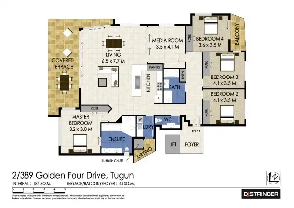 Floorplan of Homely unit listing, 2/3 Shell Street 'Shell Apartments', Tugun QLD 4224