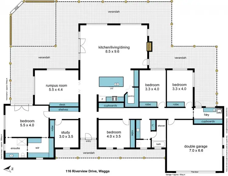 Floorplan of Homely house listing, 116 Riverview Drive, Moorong NSW 2650