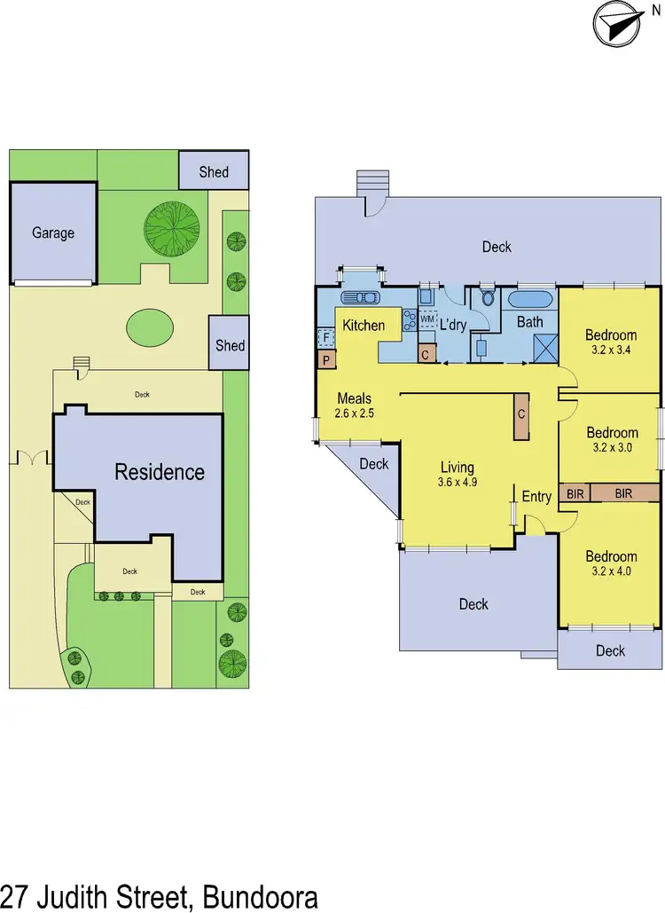 Floorplan of Homely house listing, 27 Judith Street, Bundoora VIC 3083