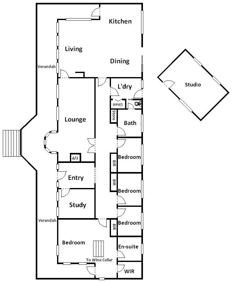Floorplan of Homely house listing, 55 Spratlings Road, Ross Creek VIC 3351
