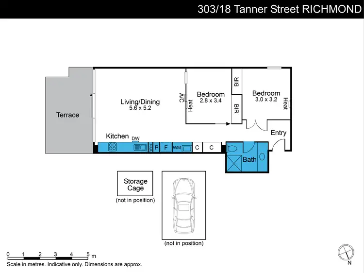 Floorplan of Homely house listing, 303/18 Tanner Street, Richmond VIC 3121