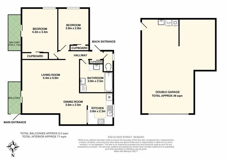 Floorplan of Homely unit listing, 3/42 Oliver Street, Nundah QLD 4012