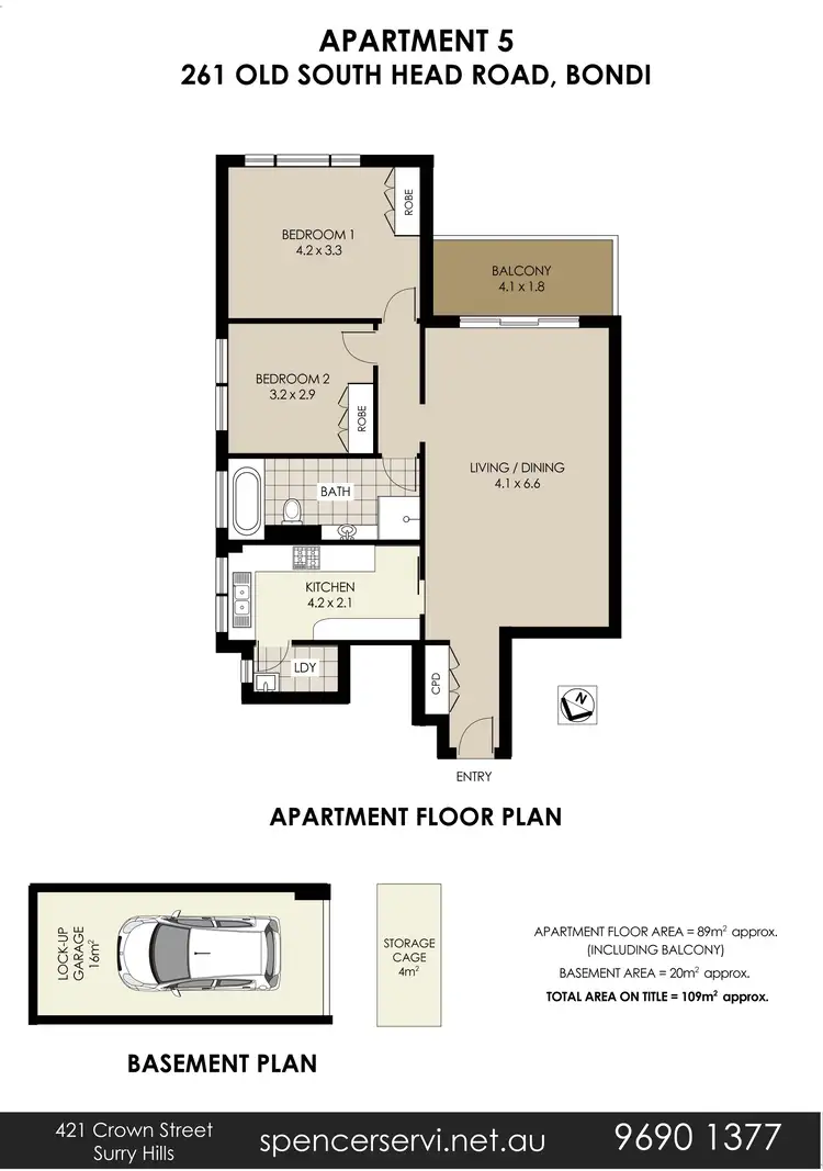 Floorplan of Homely apartment listing, 5/261 Old South Head Road, Bondi NSW 2026