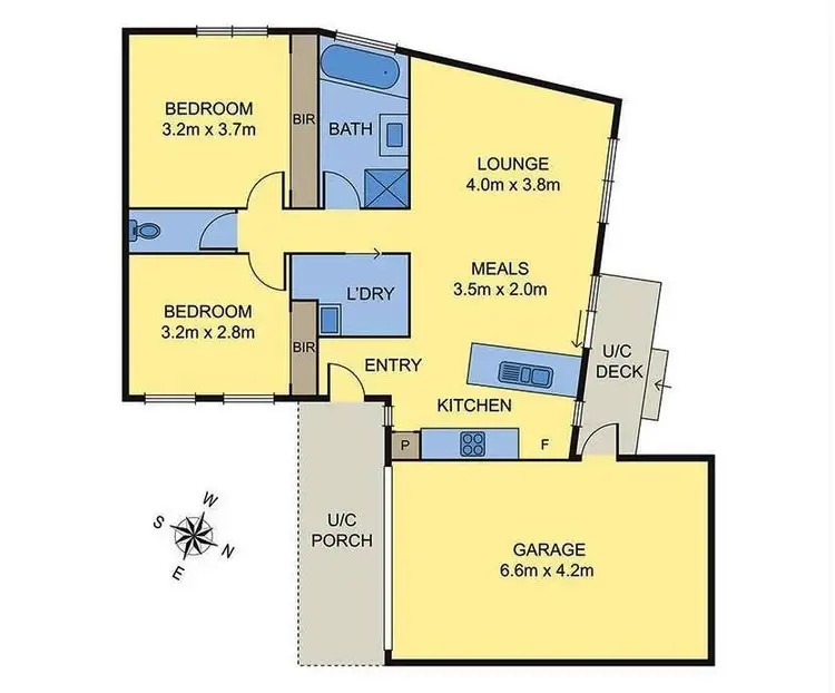 Floorplan of Homely unit listing, 3/4 Avion Place, Westmeadows VIC 3049