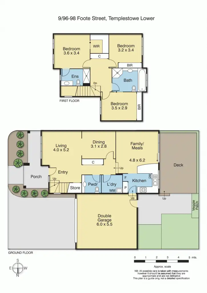 Floorplan of Homely townhouse listing, 9/96-98 Foote Street, Templestowe Lower VIC 3107