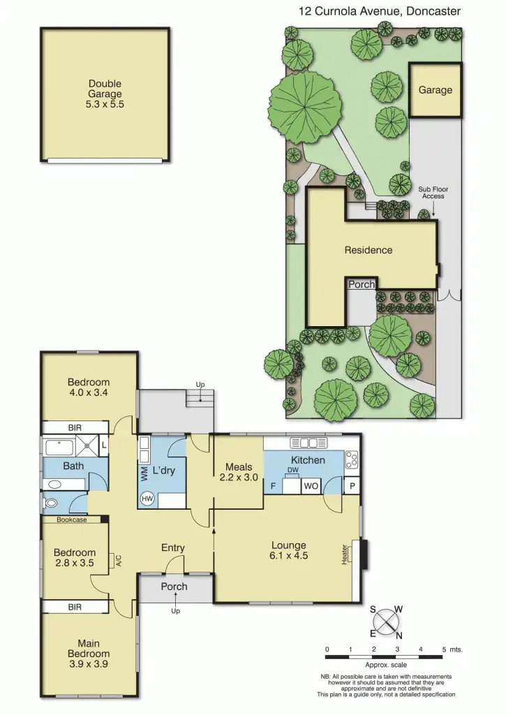Floorplan of Homely house listing, 12 Curnola Avenue, Doncaster VIC 3108