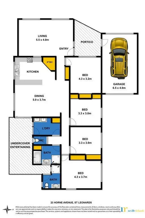 Floorplan of Homely house listing, 23 Horne Avenue, St Leonards VIC 3223