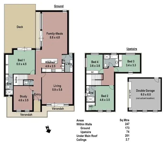 Floorplan of Homely house listing, 4B Hearne Road, Woodside SA 5244