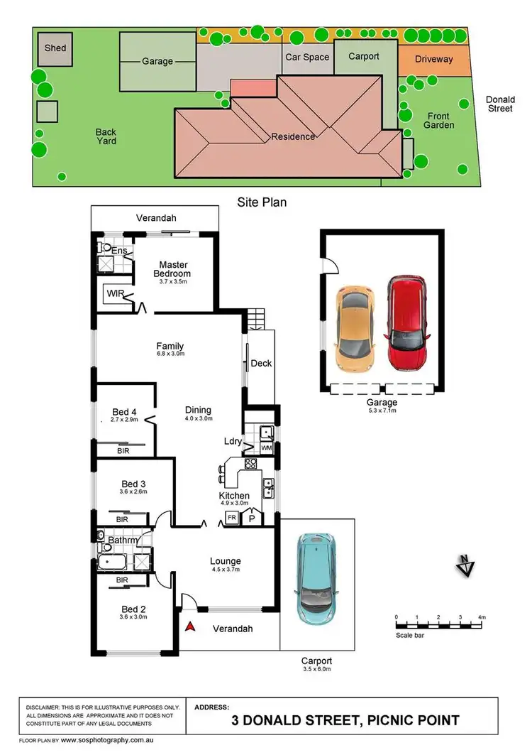 Floorplan of Homely house listing, 3 Donald Street, Picnic Point NSW 2213