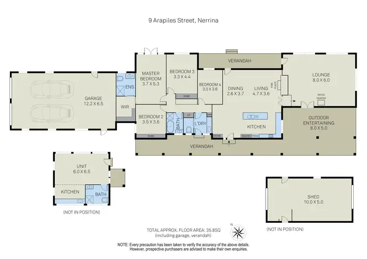 Floorplan of Homely house listing, 9 Arapiles Street, Nerrina VIC 3350