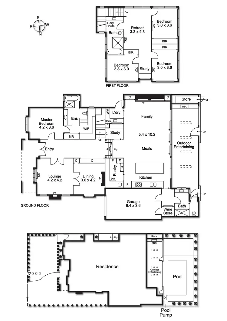 Floorplan of Homely house listing, 4 Park Crescent, Bentleigh VIC 3204
