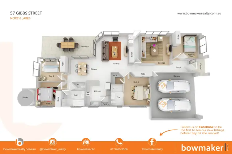 Floorplan of Homely house listing, 57 Gibbs Street, North Lakes QLD 4509
