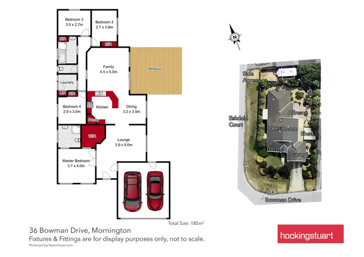 Floorplan of Homely house listing, 36 Bowman Drive, Mornington VIC 3931