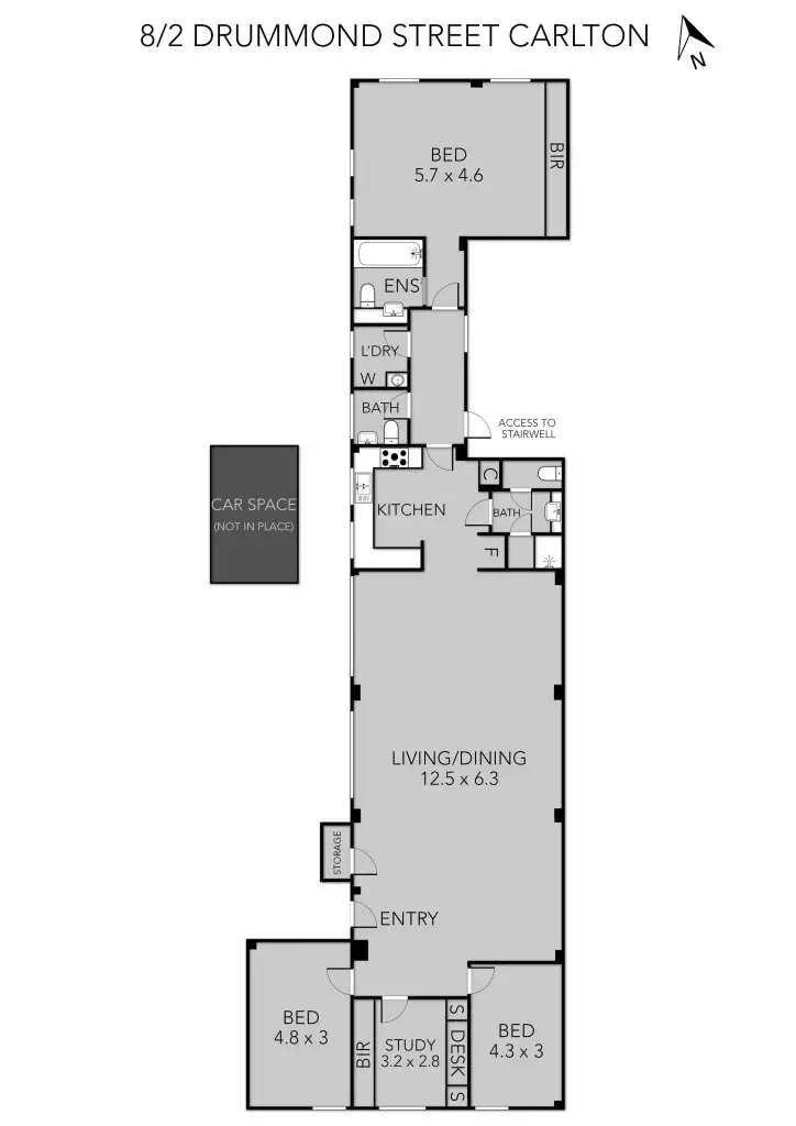 Floorplan of Homely apartment listing, 8/2 Drummond Street, Carlton VIC 3053