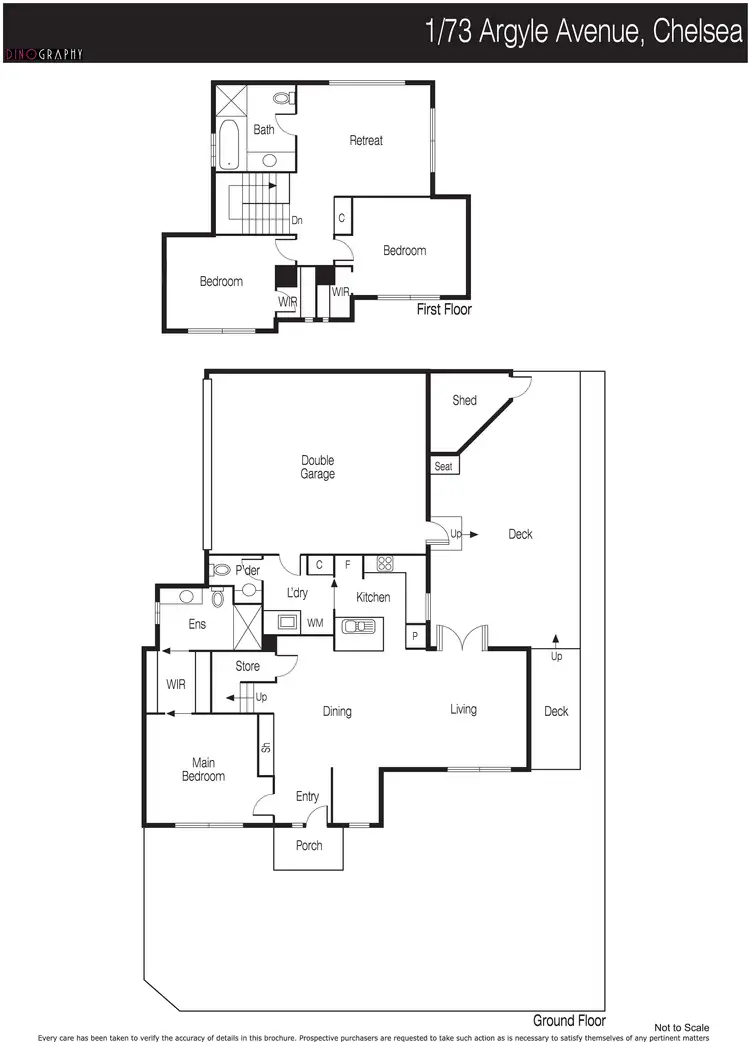 Floorplan of Homely townhouse listing, 1/73 Argyle Avenue, Chelsea VIC 3196