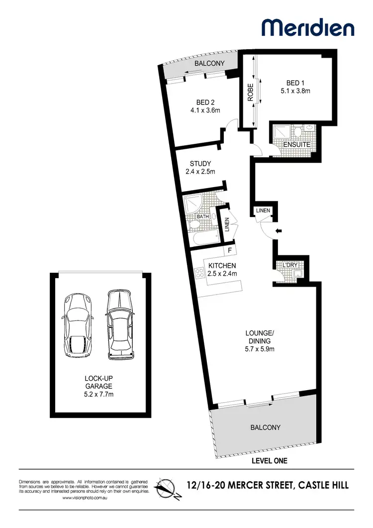 Floorplan of Homely unit listing, 12/16-20 Mercer Street, Castle Hill NSW 2154