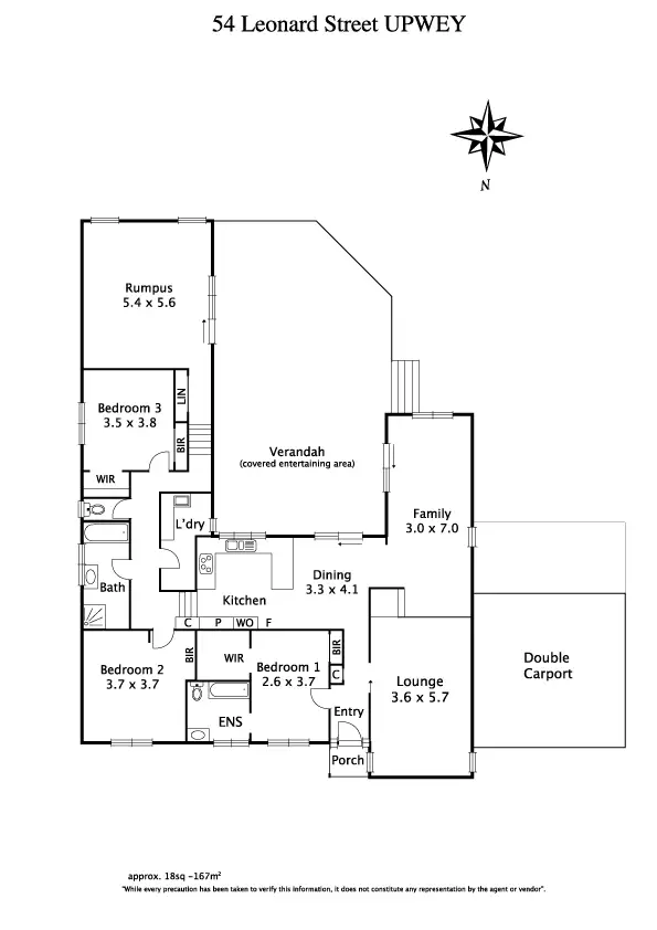 Floorplan of Homely house listing, 54 Leonard Street, Upwey VIC 3158