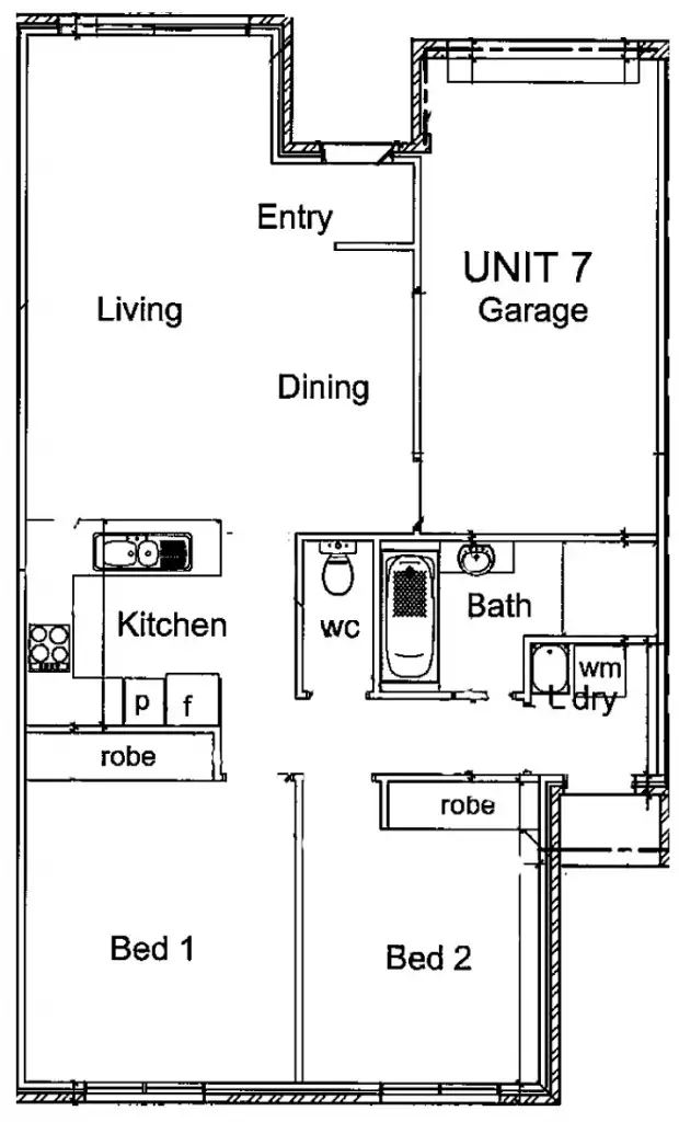Floorplan of Homely unit listing, 7/10 Mirrul Street, Glenfield Park NSW 2650