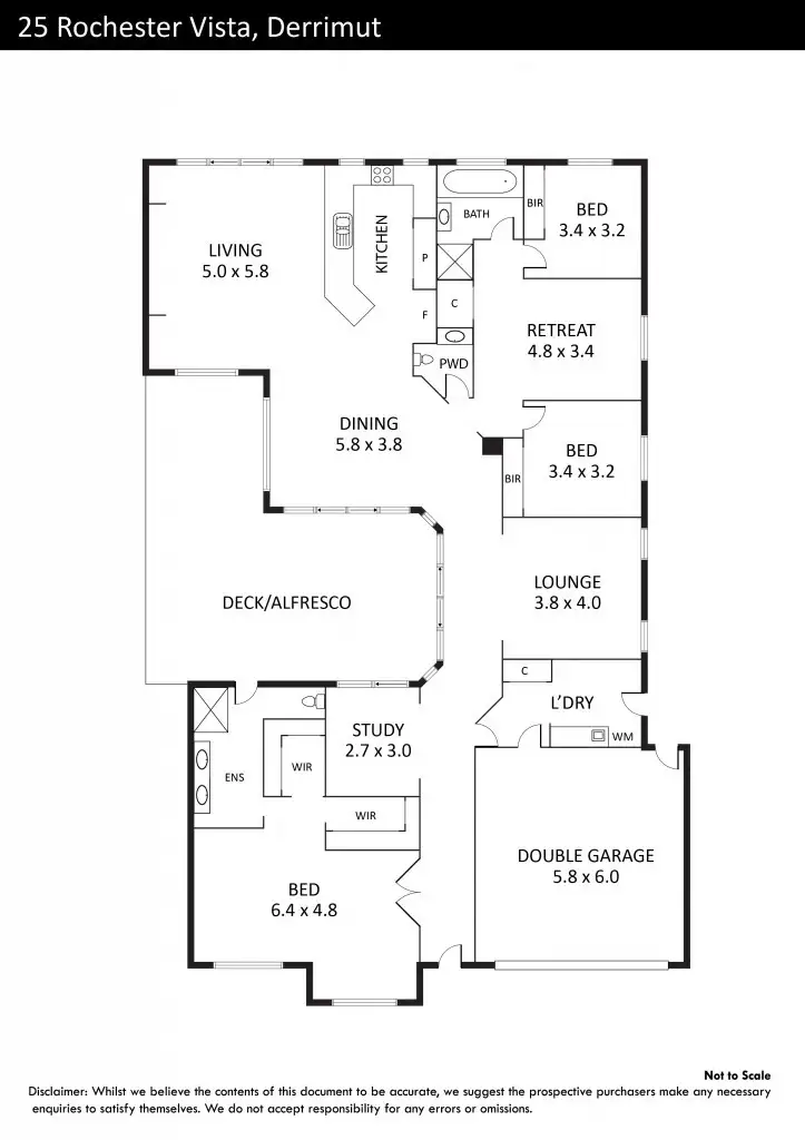 Floorplan of Homely house listing, 25 Rochester Vista, Derrimut VIC 3030