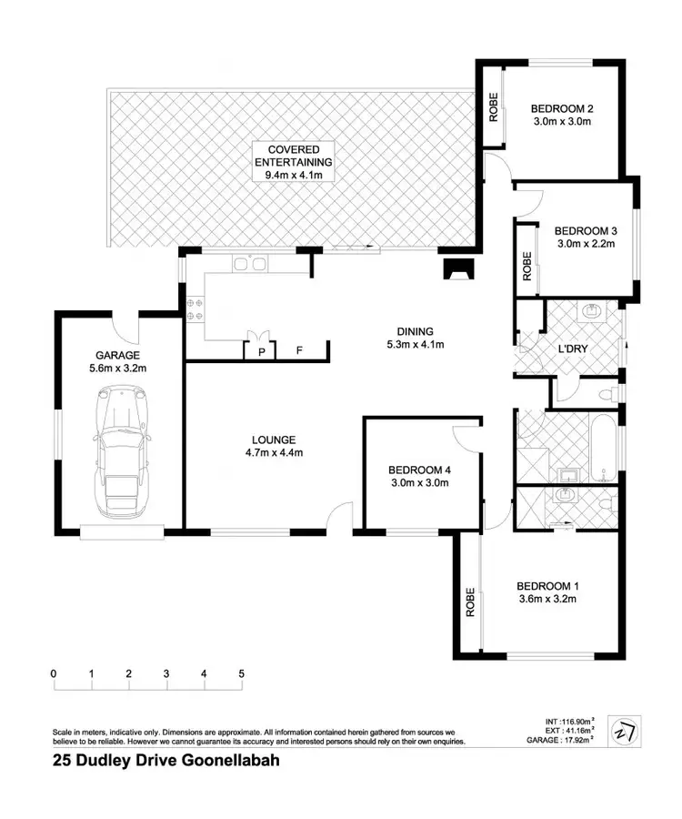 Floorplan of Homely house listing, 25 Dudley Drive, Goonellabah NSW 2480