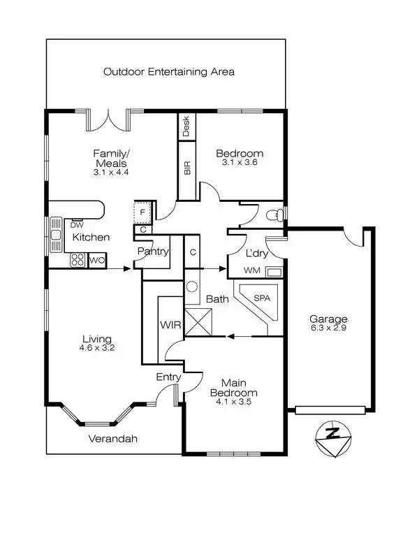 Floorplan of Homely house listing, 13/1010 Geelong Road, Mount Clear VIC 3350
