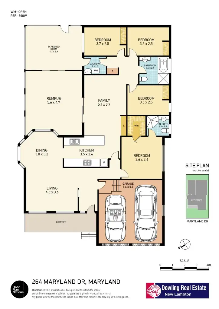 Floorplan of Homely house listing, 264 Maryland Drive, Maryland NSW 2287