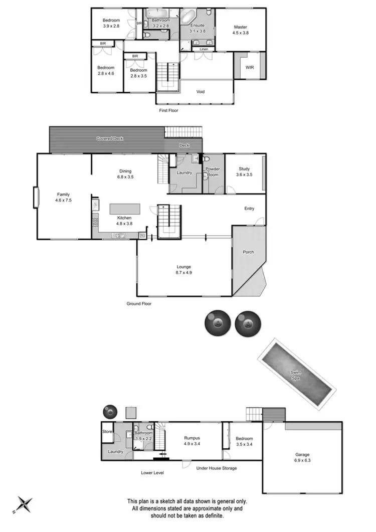 Floorplan of Homely house listing, 6 Homan Court, Warrandyte South VIC 3134