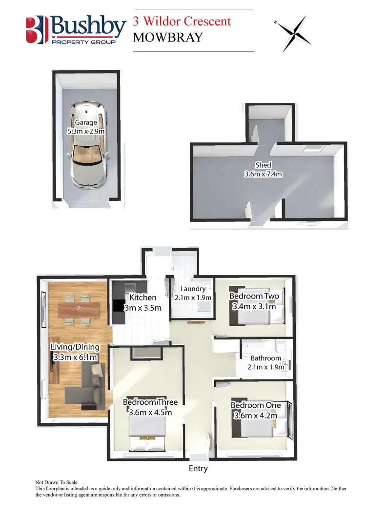 Floorplan of Homely house listing, 3 Wildor Crescent, Mowbray TAS 7248