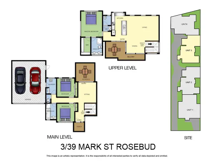Floorplan of Homely townhouse listing, 3/39 Mark Street, Rosebud VIC 3939