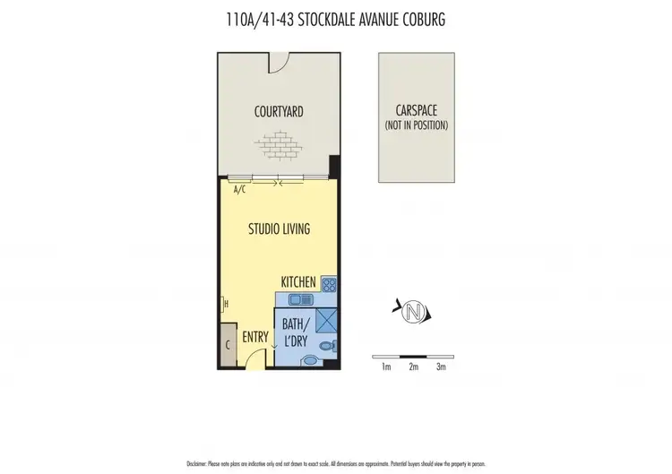 Floorplan of Homely apartment listing, 110A/41-43 Stockade Avenue, Coburg VIC 3058