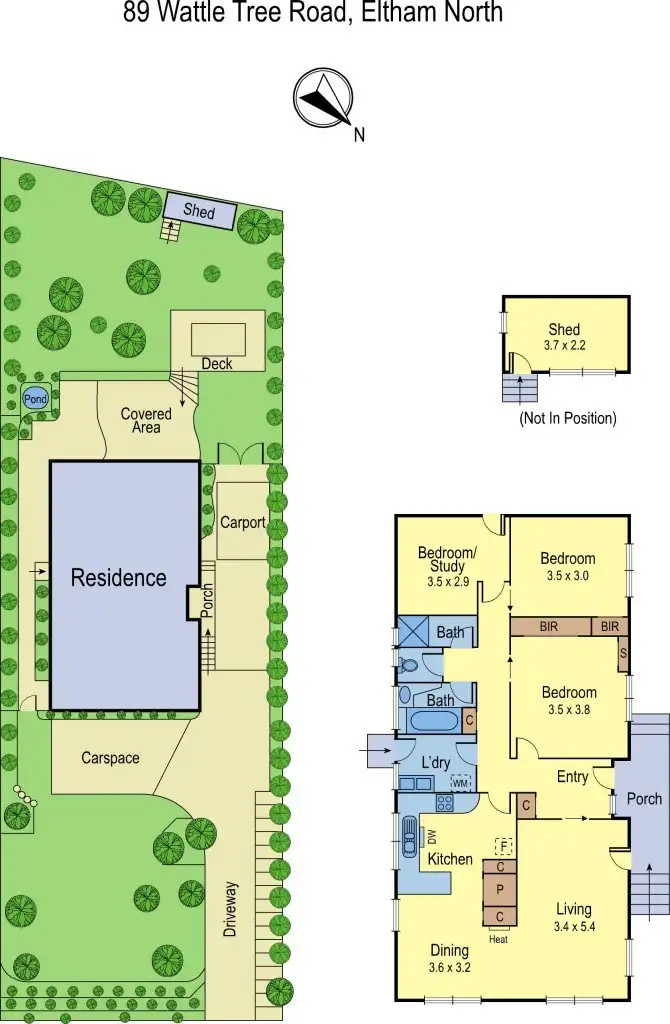Floorplan of Homely house listing, 89 Wattletree Road, Eltham North VIC 3095