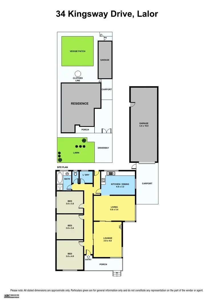 Floorplan of Homely house listing, 34 Kingsway Drive, Lalor VIC 3075