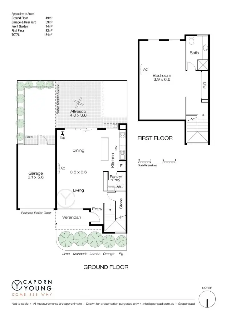 Floorplan of Homely townhouse listing, 5/243-245 Forrest Street, Palmyra WA 6157