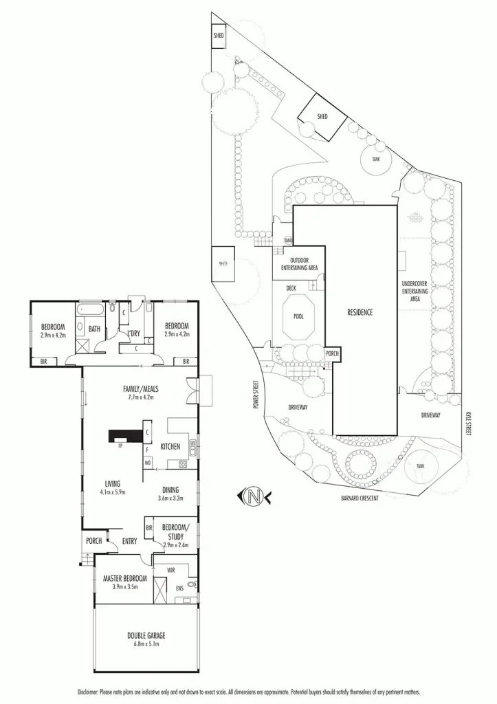Floorplan of Homely house listing, 1 Kyle Place, Croydon North VIC 3136