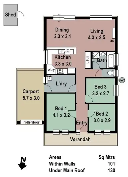 Floorplan of Homely house listing, 4 Alysha Court, Nairne SA 5252