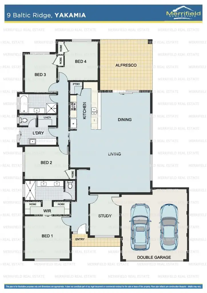 Floorplan of Homely house listing, 9 Baltic Ridge, Yakamia WA 6330