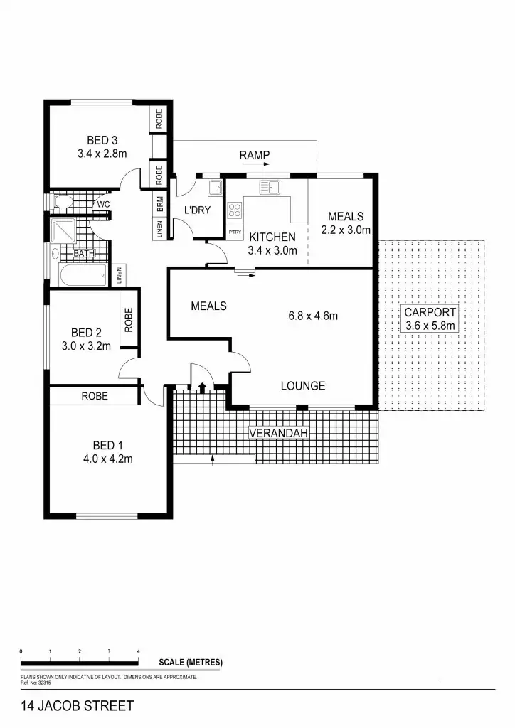 Floorplan of Homely house listing, 14 Jacob Street, North Bendigo VIC 3550