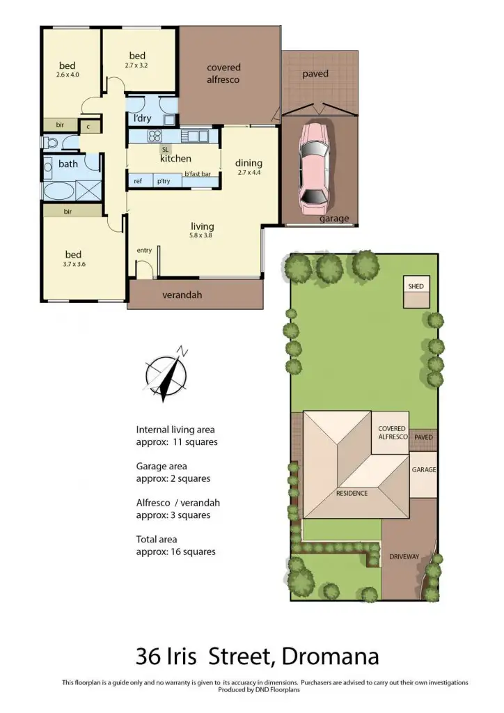 Floorplan of Homely house listing, 36 Iris Street, Dromana VIC 3936