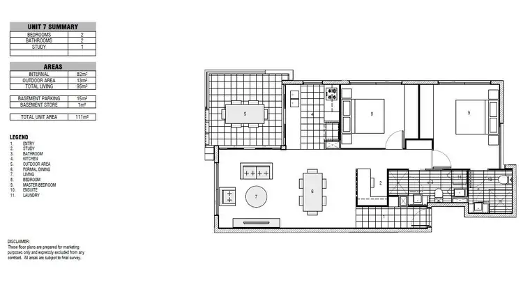 Floorplan of Homely apartment listing, 6/33 Sundridge Street, Taringa QLD 4068