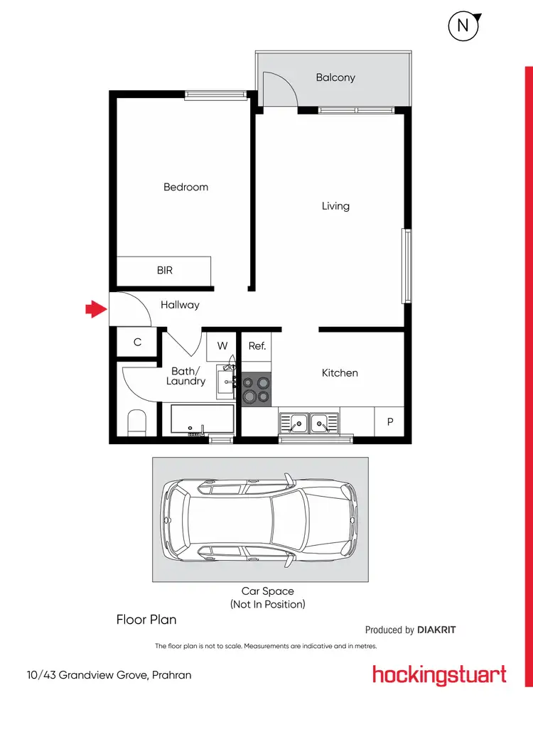 Floorplan of Homely apartment listing, 10/43 Grandview Grove, Prahran VIC 3181