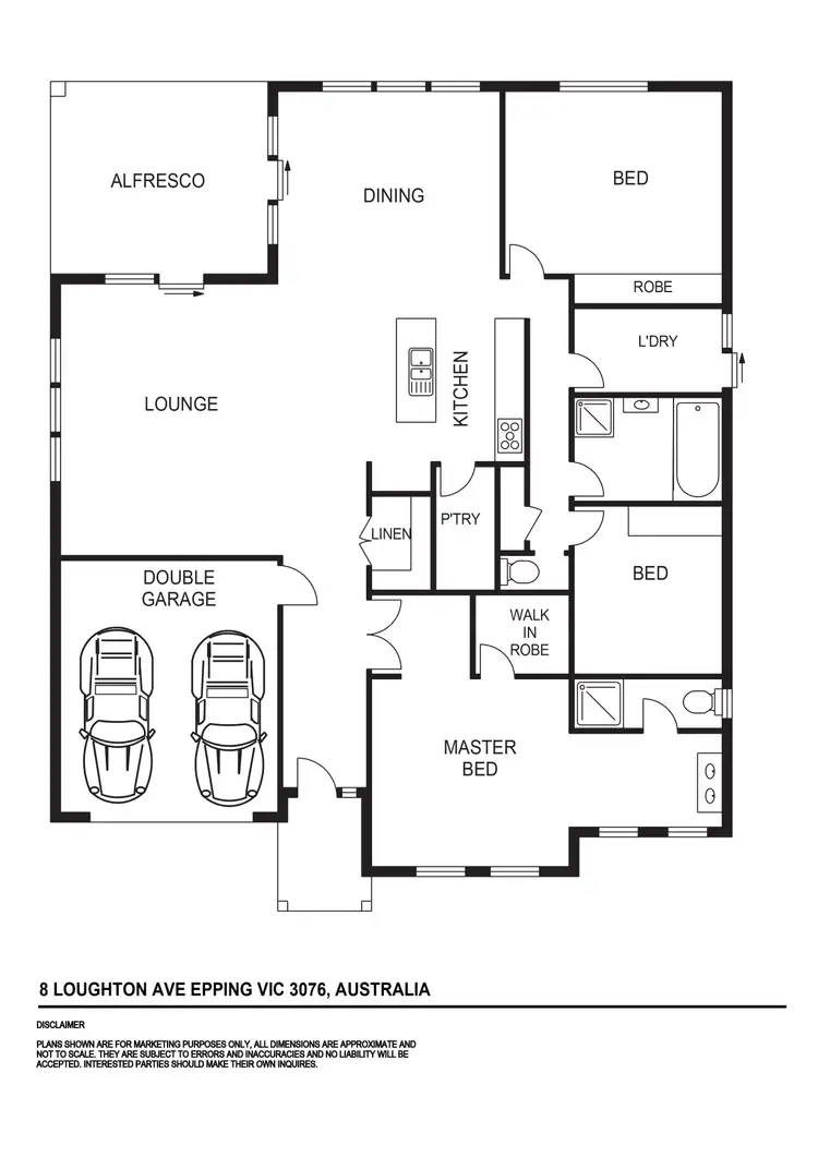 Floorplan of Homely house listing, 8 Loughton Avenue, Epping VIC 3076