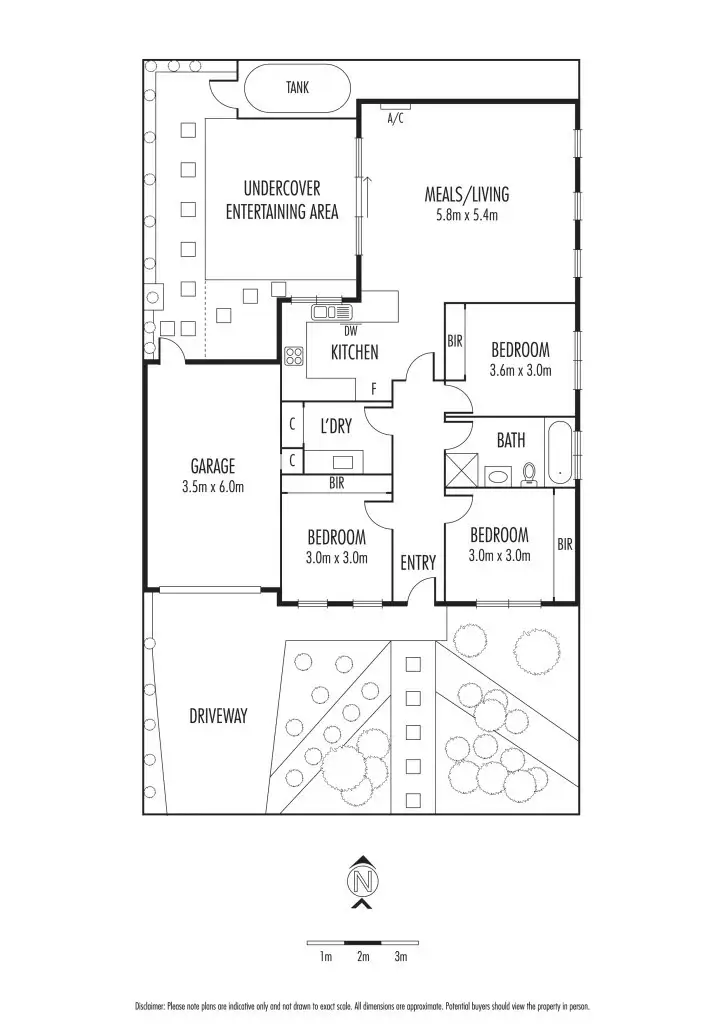 Floorplan of Homely unit listing, 1/20 Swinburne Court, Truganina VIC 3029