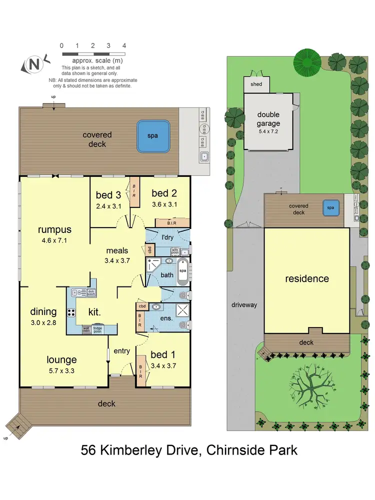 Floorplan of Homely house listing, 56 Kimberley Drive, Chirnside Park VIC 3116