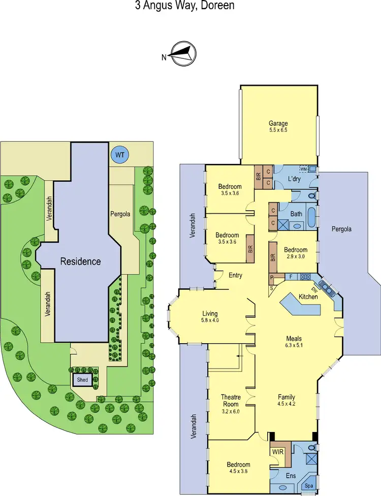 Floorplan of Homely house listing, 3 Angus Way, Doreen VIC 3754