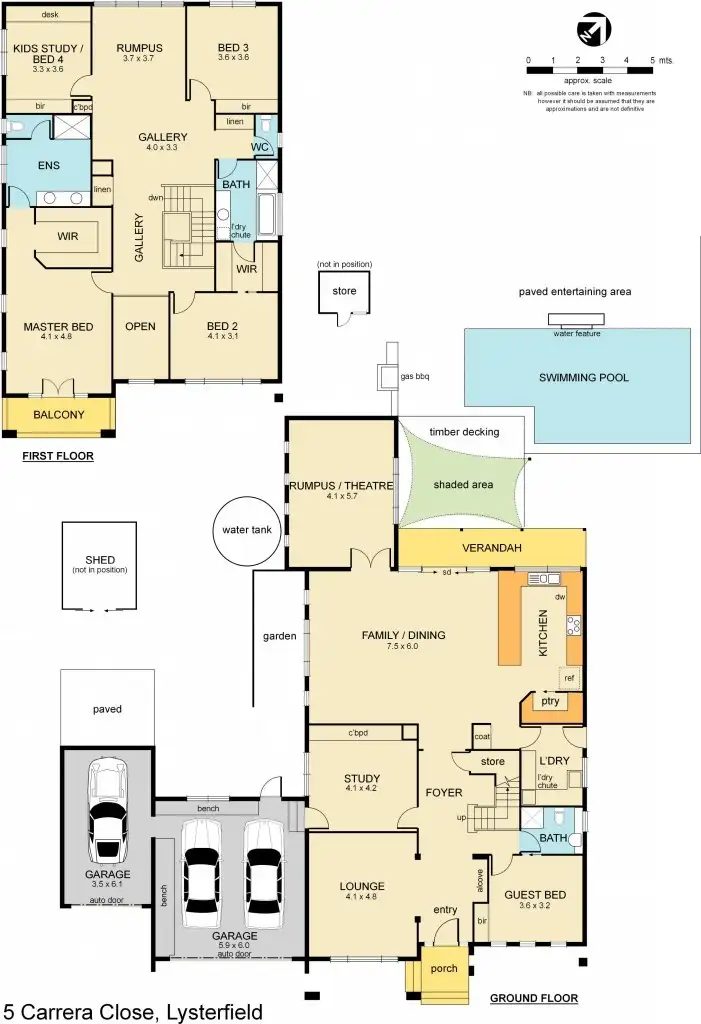 Floorplan of Homely house listing, 5 Carrera Close, Lysterfield VIC 3156
