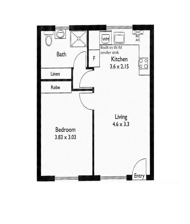 Floorplan of Homely unit listing, 10/106 Sixth Avenue, Joslin SA 5070