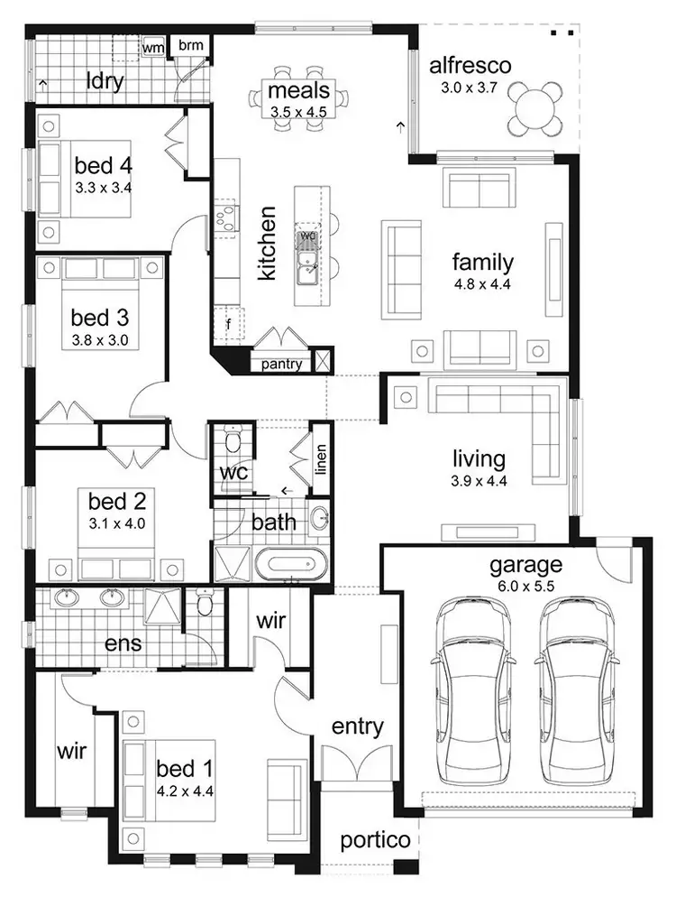 Floorplan of Homely house listing, 13 Protea Place, Forest Hill NSW 2651